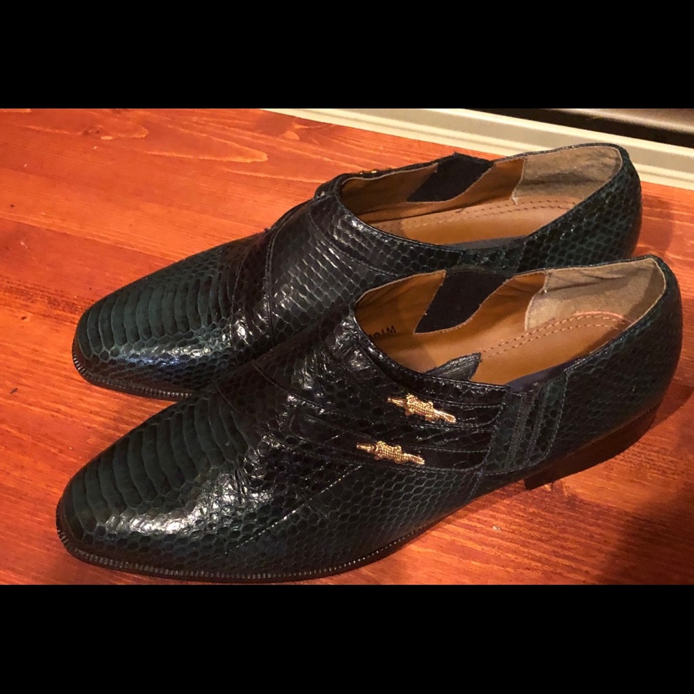 Giorgio Brutini genuine snakeskin shoes